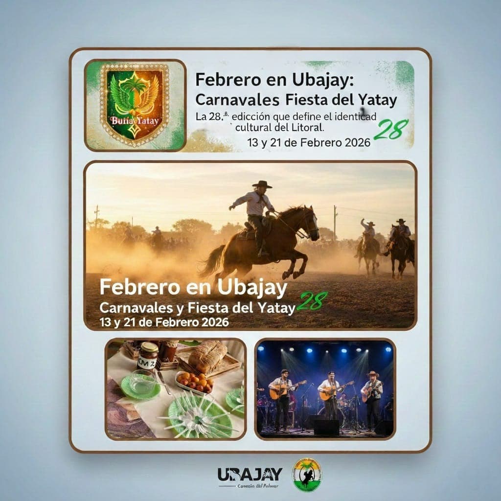 Flyer Carnavales y Fiesta del Yatay